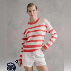 B. DRADDY cotton/cashmere striped sweater small NWT
